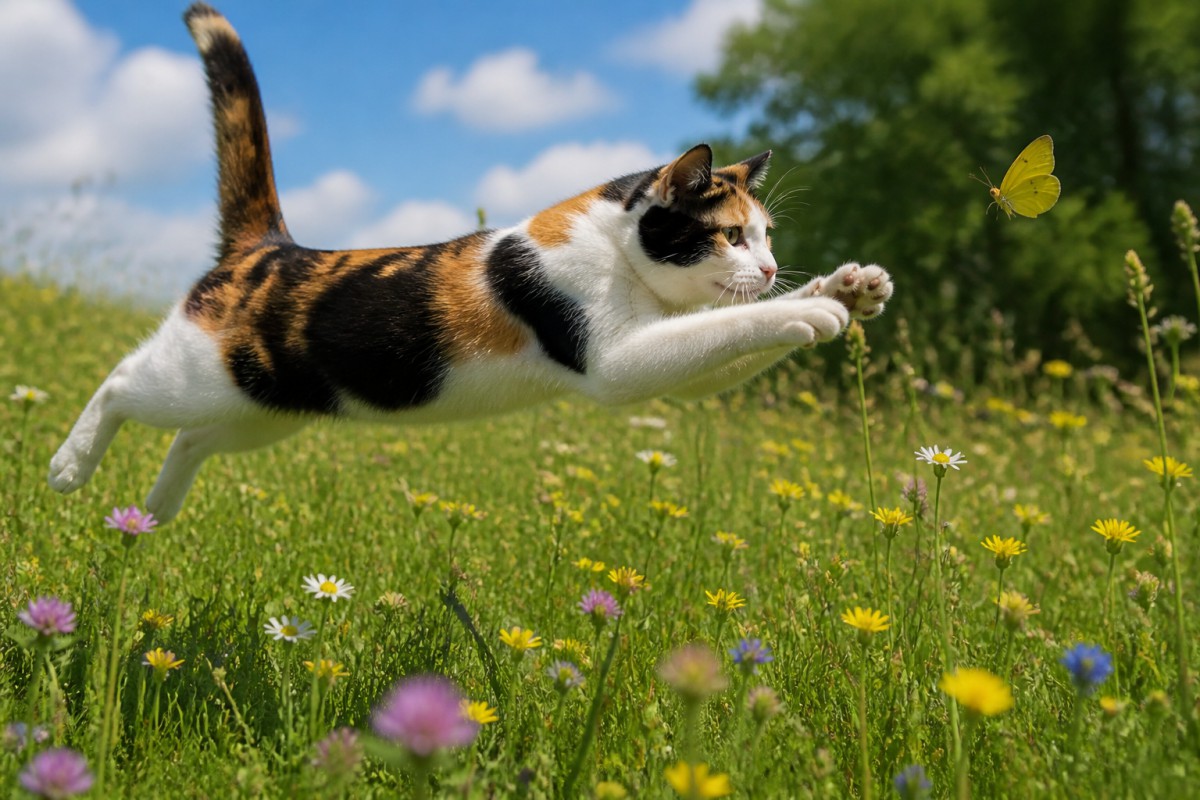 Play Calico Cat jigsaw puzzle - 25 pieces, free online Calico Cat - 25 piece jigsaw puzzle | Animals