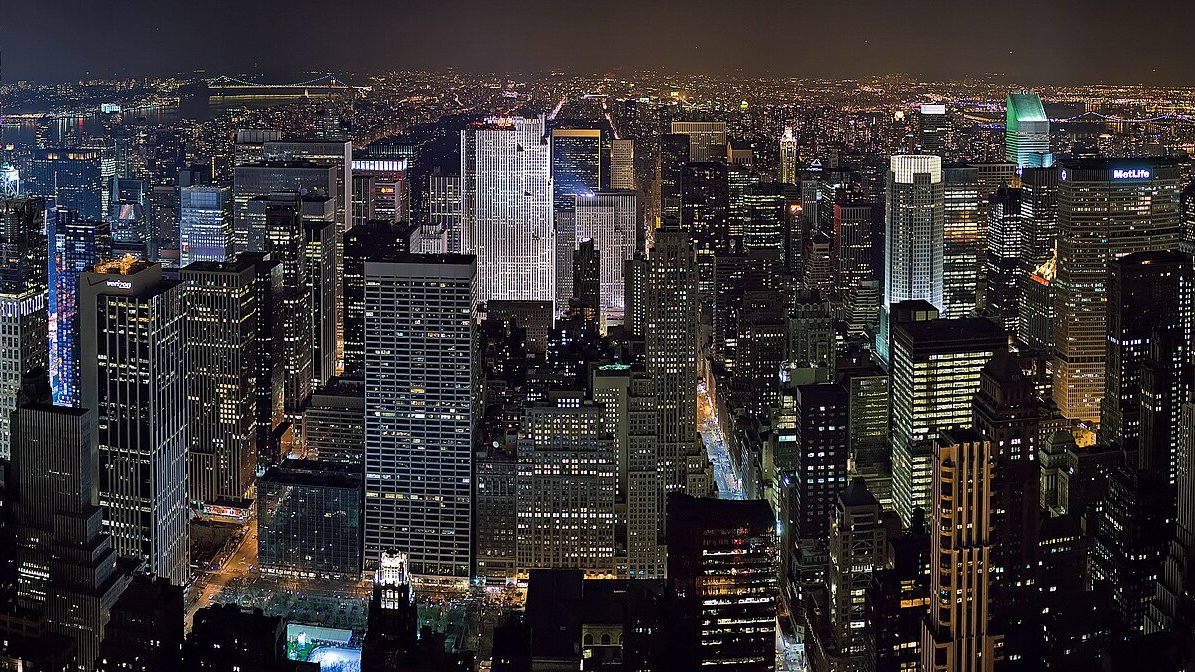 Horizonte de Nueva York - rompecabezas de 16 piezas