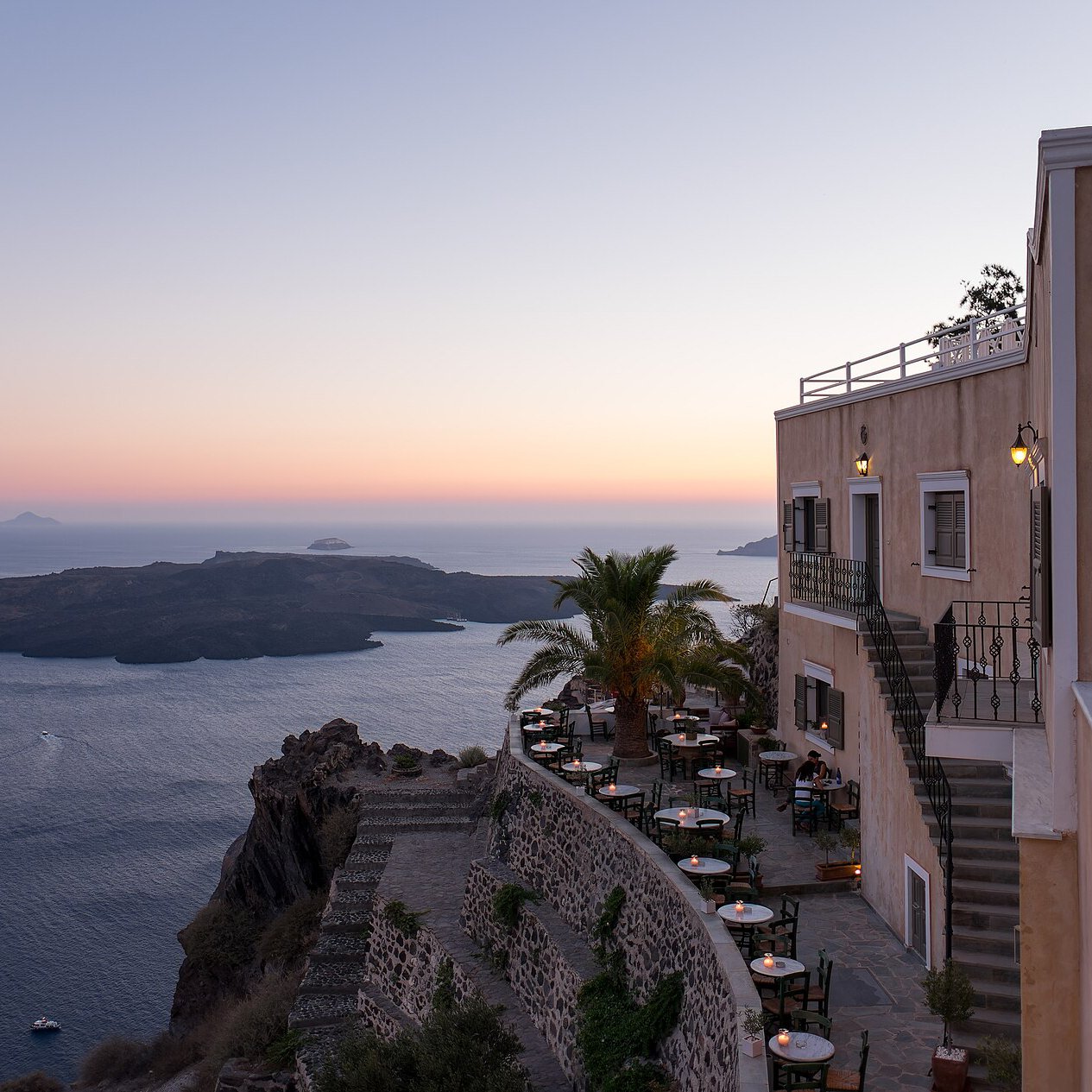 Coucher de Soleil à Santorin - puzzle de 25 pièces