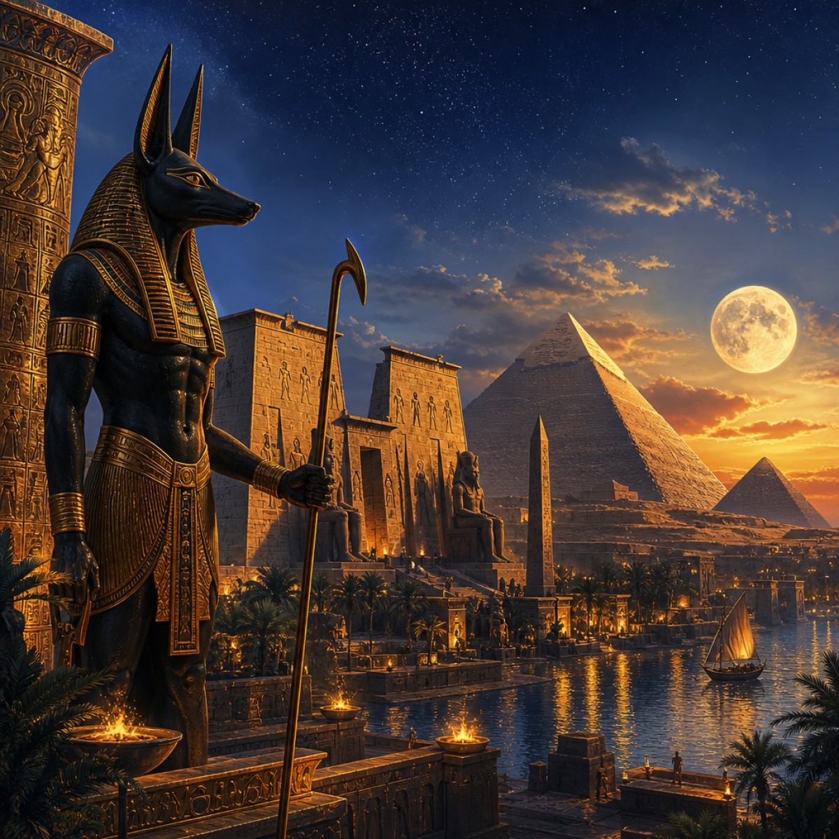 Anubis Temple - 49 piece jigsaw puzzle | Fantasy