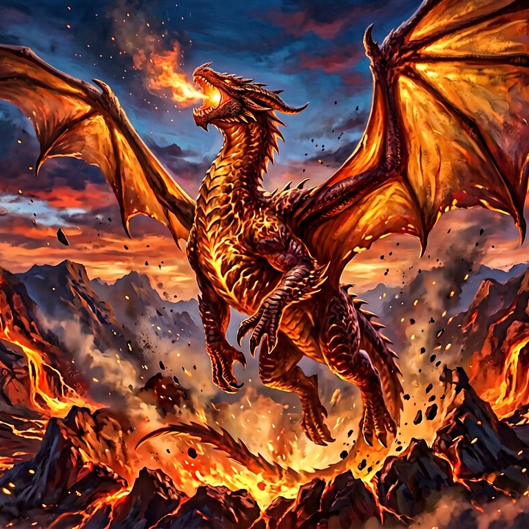Fire Dragon - 25 piece jigsaw puzzle | Fantasy