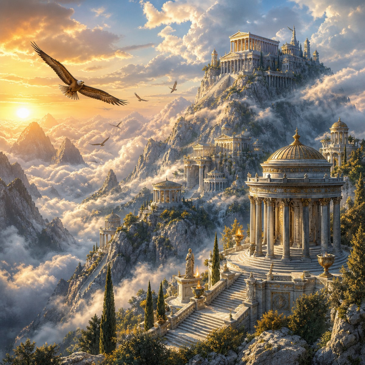 Mount Olympus - 100 piece jigsaw puzzle