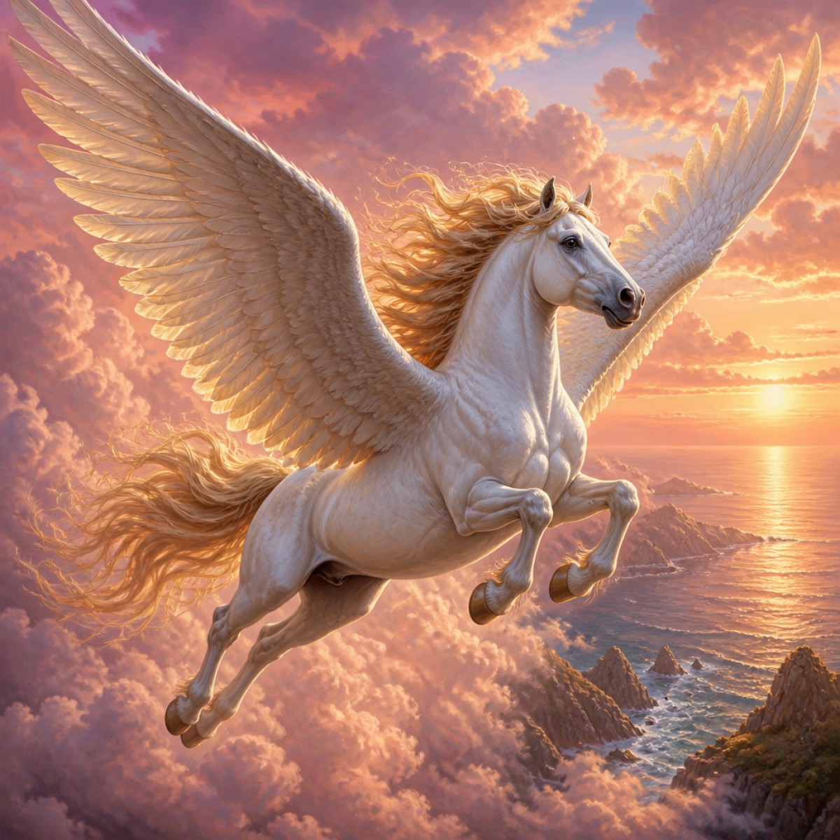 Play Pegasus jigsaw puzzle - 25 pieces, free online Pegasus - 25 piece jigsaw puzzle | Fantasy