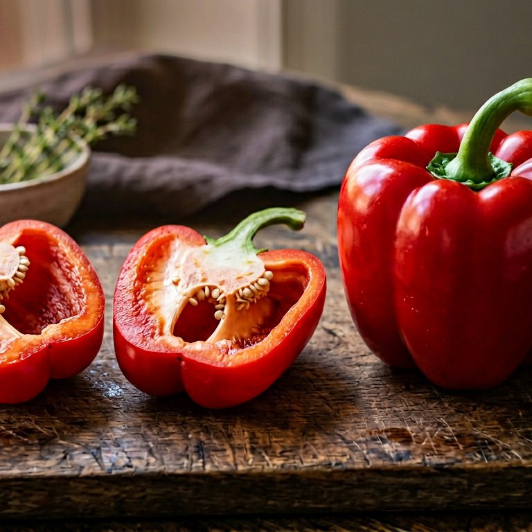 Rote Paprika - 9 Teile Puzzle