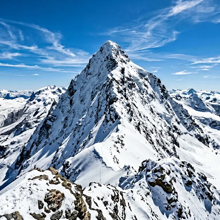 Snowy Mountain Peak