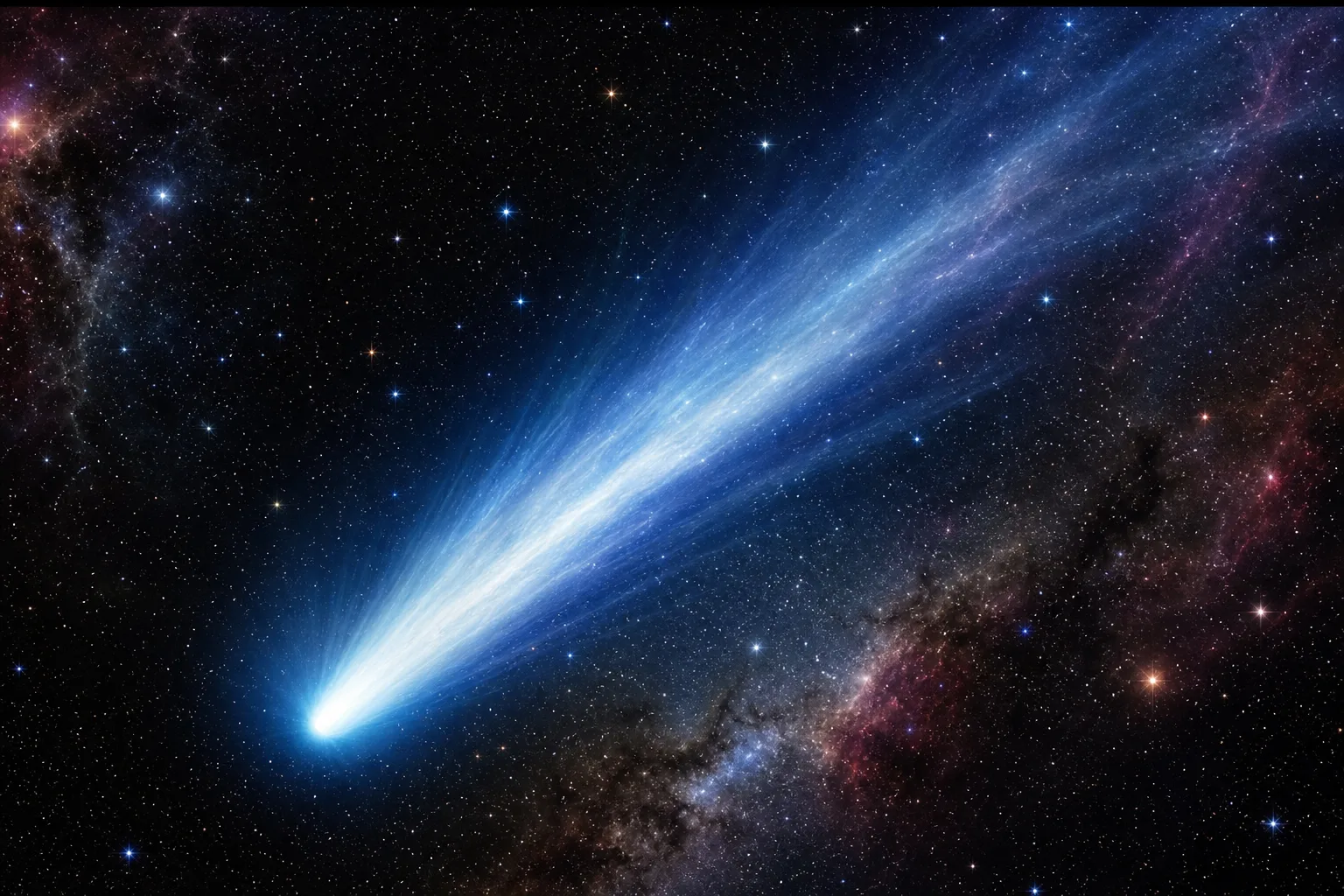 Play Comet Streak jigsaw puzzle - 16 pieces, free online Comet Streak - 16 piece jigsaw puzzle | Space