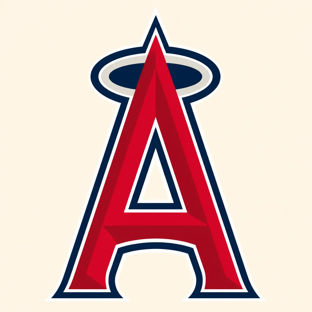 Los Angeles Angels Logo - 49 piece jigsaw puzzle | Team symbols