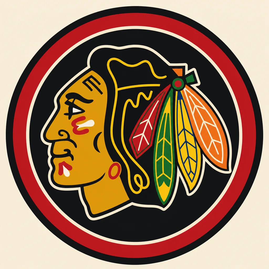 Chicago Blackhawks Logo - 49 piece jigsaw puzzle