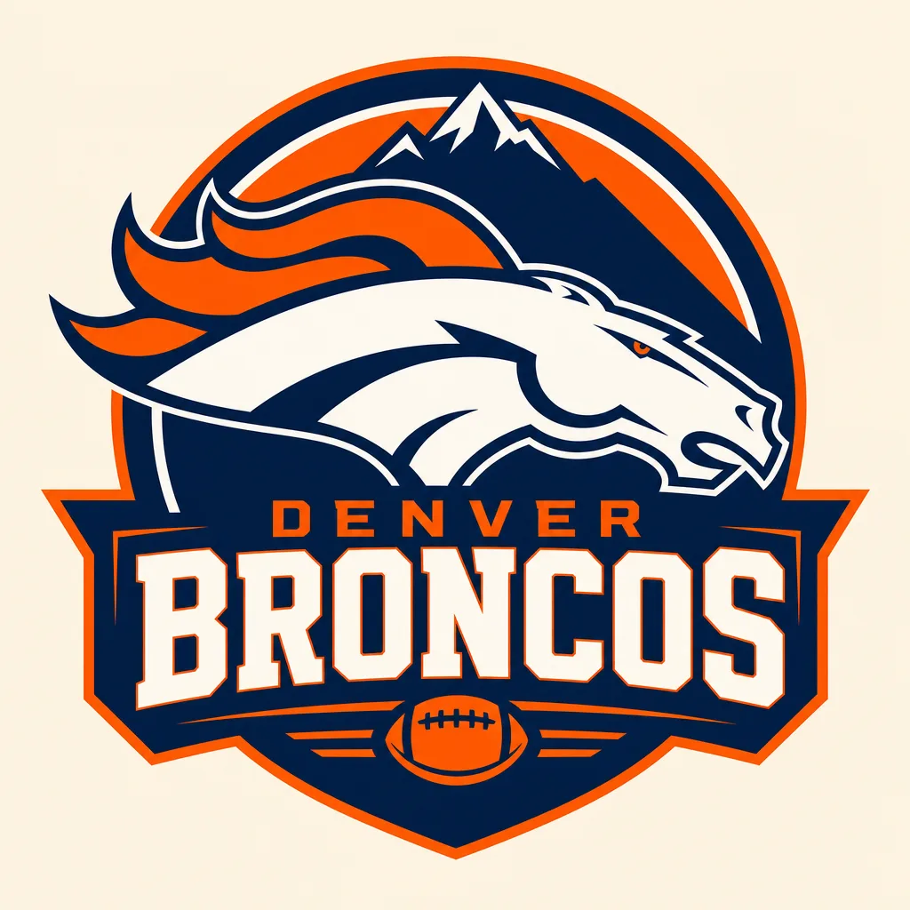 Denver Broncos Logo - 49 piece jigsaw puzzle
