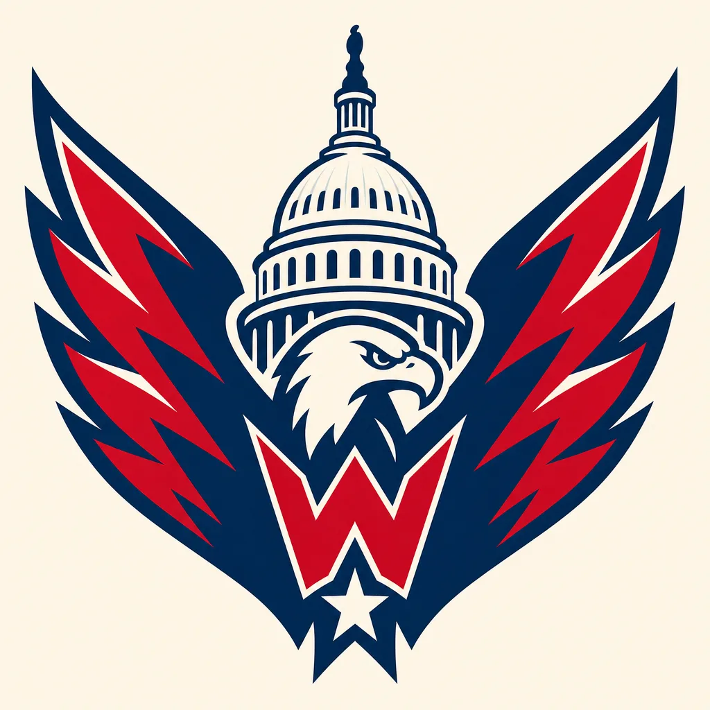 Washington Capitals Logo - 49 piece jigsaw puzzle | Team symbols