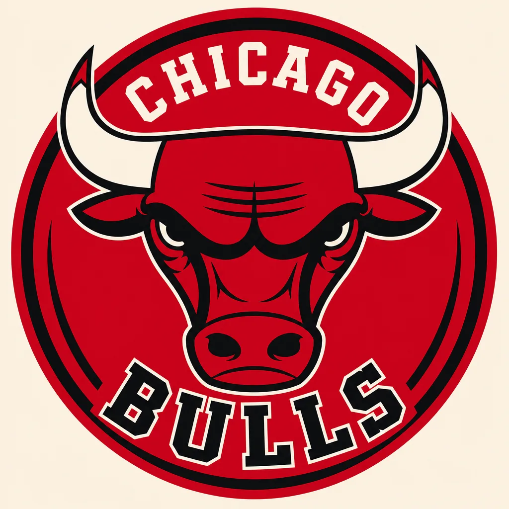 Chicago Bulls Logo - 49 piece jigsaw puzzle