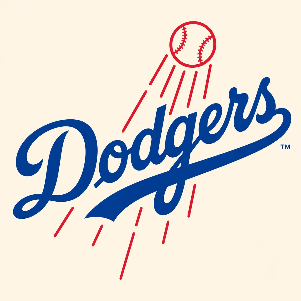 Play Los Angeles Dodgers Logo jigsaw puzzle - 49 pieces, free online Los Angeles Dodgers Logo - 49 piece jigsaw puzzle | Team symbols
