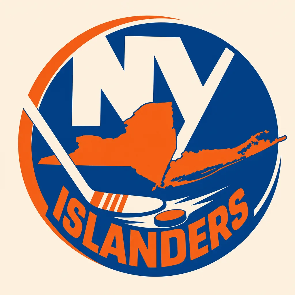 New York Islanders Logo - 49 piece jigsaw puzzle | Team symbols