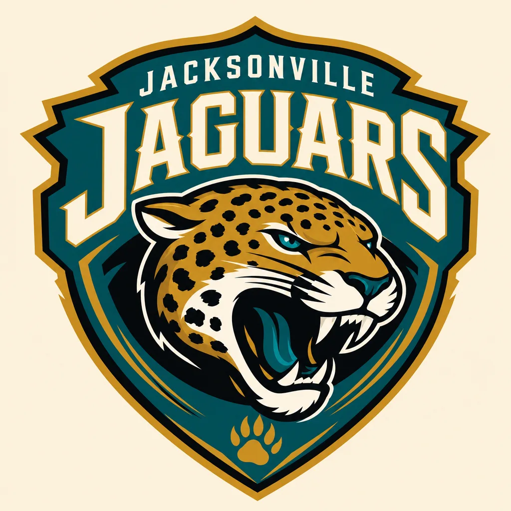 Jacksonville Jaguars Logo - 49 piece jigsaw puzzle