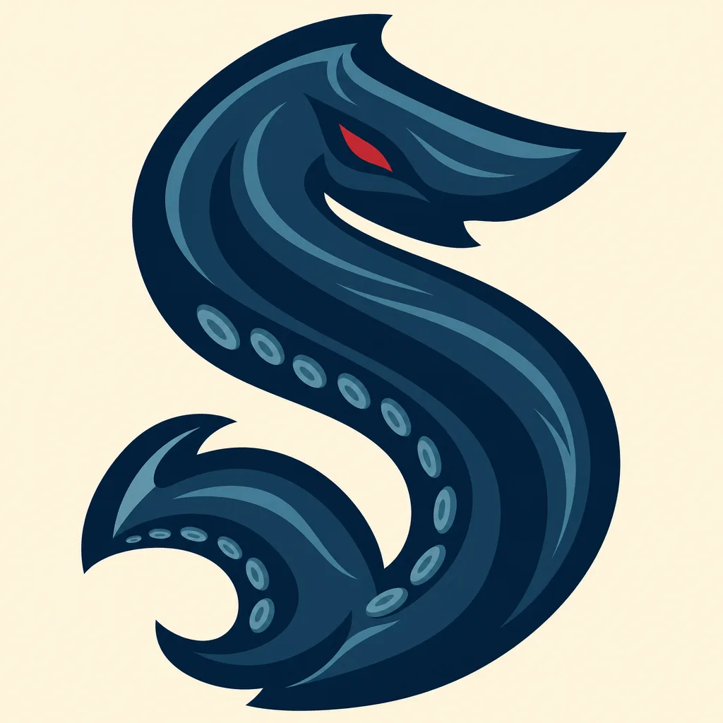 Seattle Kraken Logo - 49 piece jigsaw puzzle