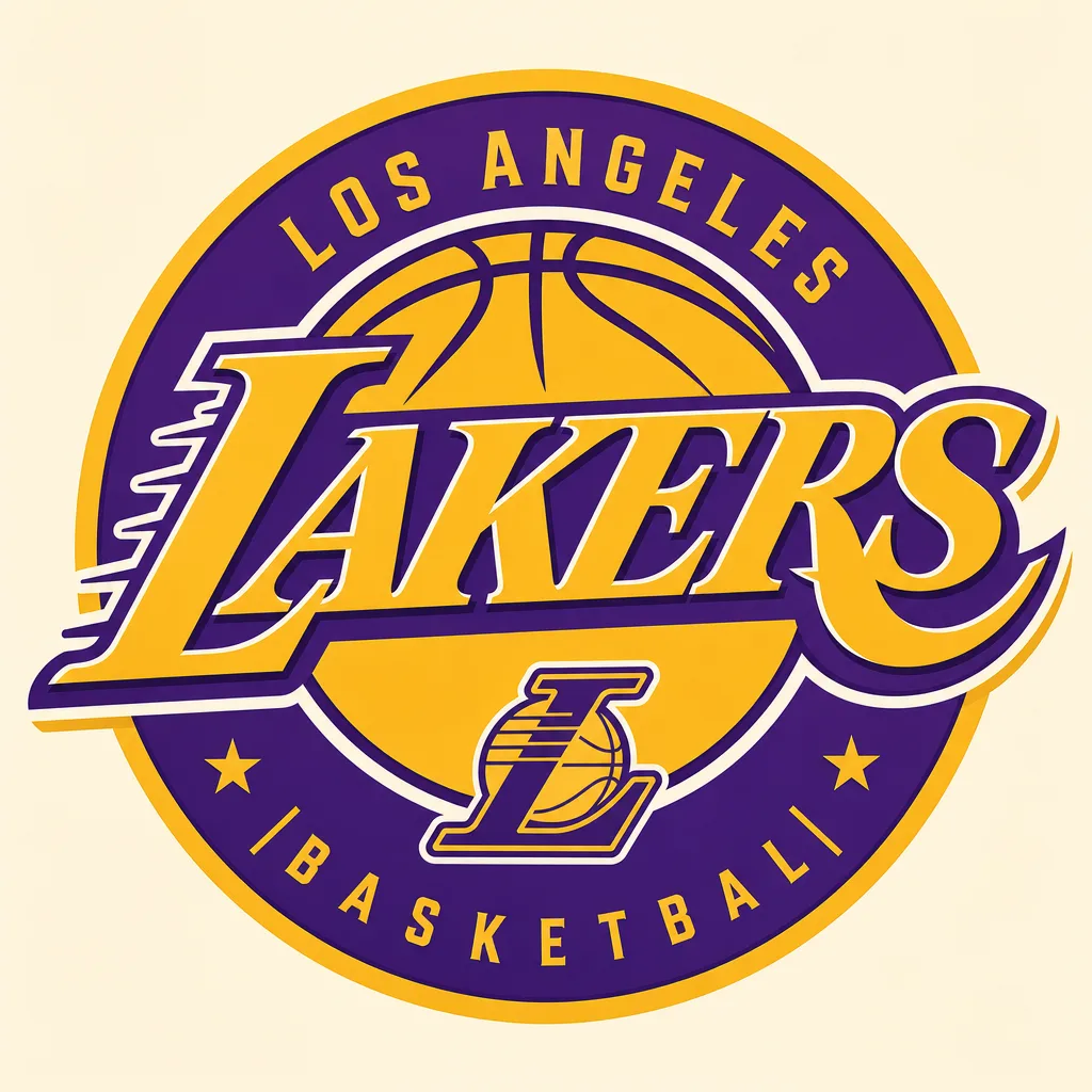 Los Angeles Lakers Logo - 49 piece jigsaw puzzle