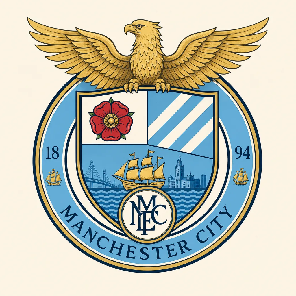 Manchester City Crest - 49 piece jigsaw puzzle | Team symbols