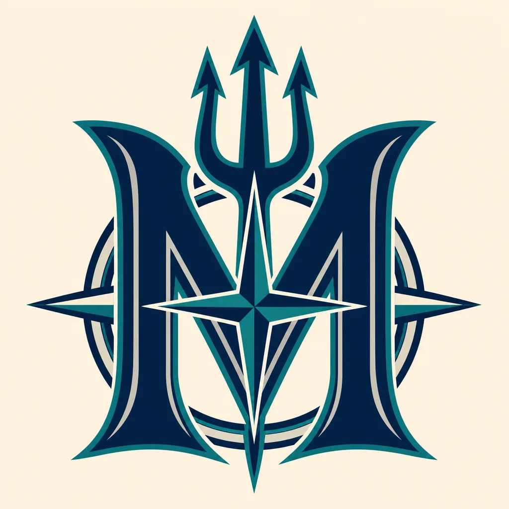 Seattle Mariners Logo - 49 piece jigsaw puzzle