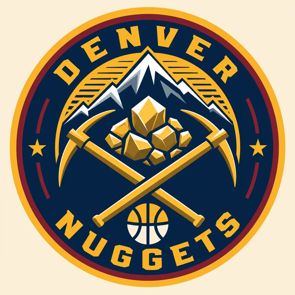 Denver Nuggets Logo - 49 piece jigsaw puzzle | Team symbols