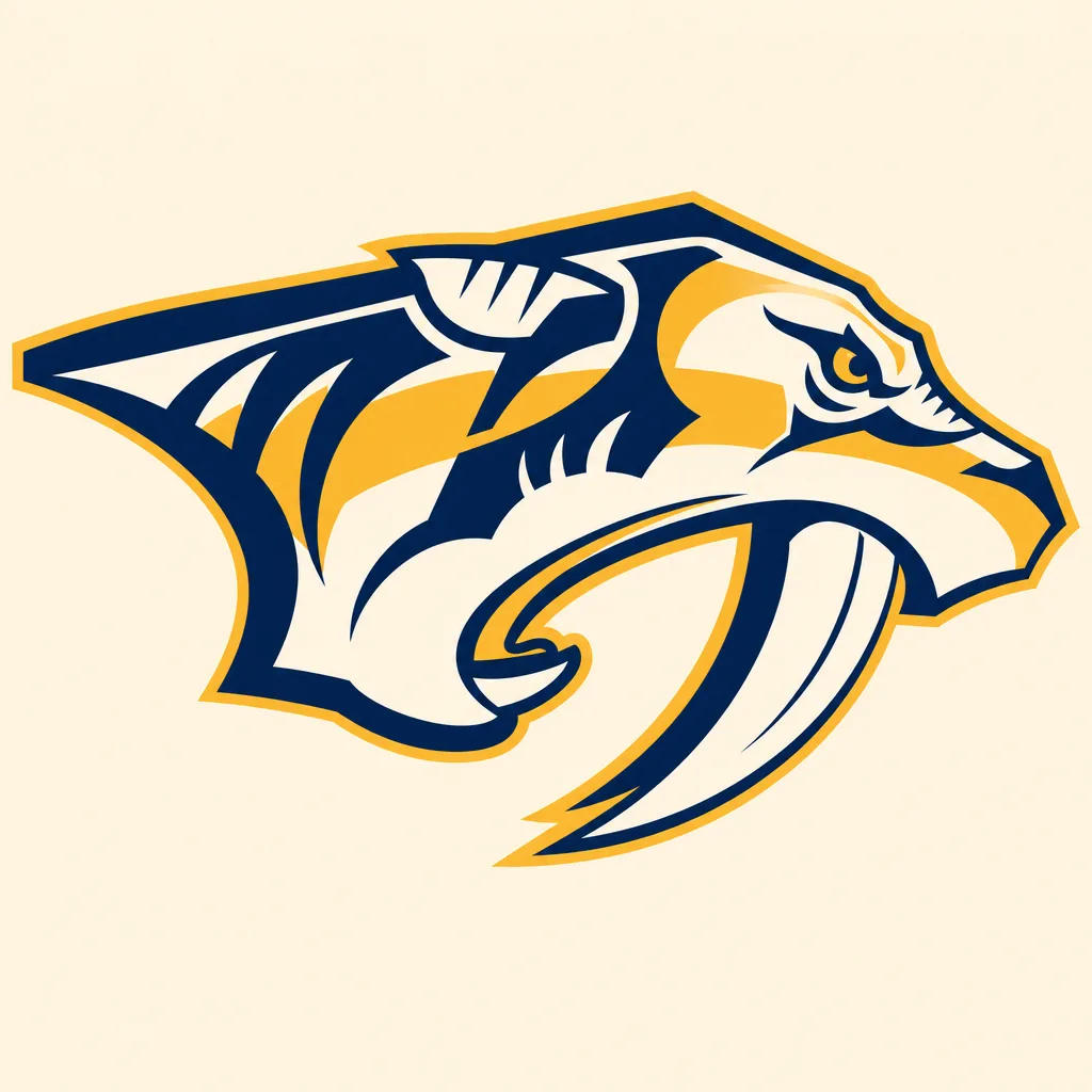 Nashville Predators Logo - 49 piece jigsaw puzzle | Team symbols