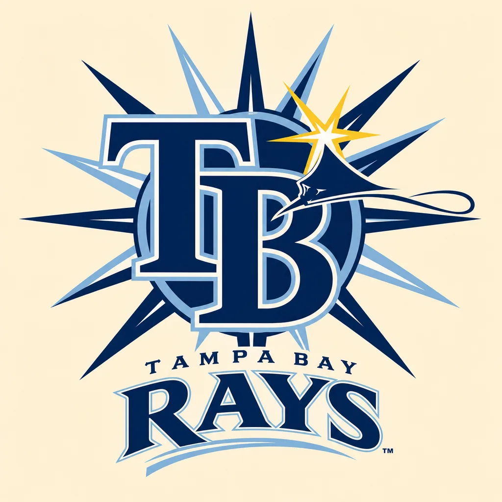 Tampa Bay Rays Logo - 49 piece jigsaw puzzle