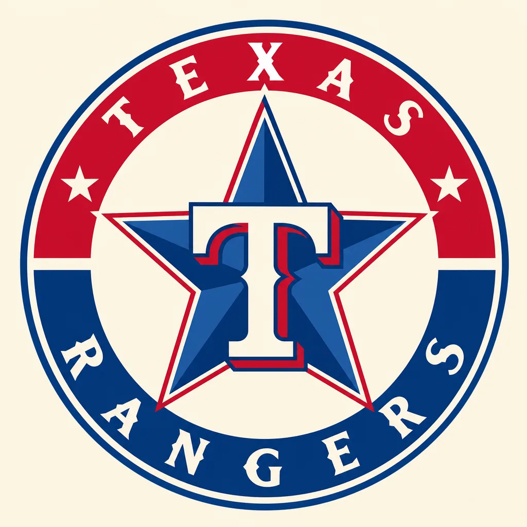 Texas Rangers Logo - 49 piece jigsaw puzzle