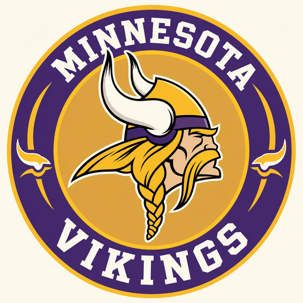 Minnesota Vikings Logo - 49 piece jigsaw puzzle